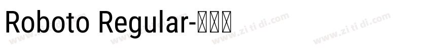 Roboto Regular字体转换